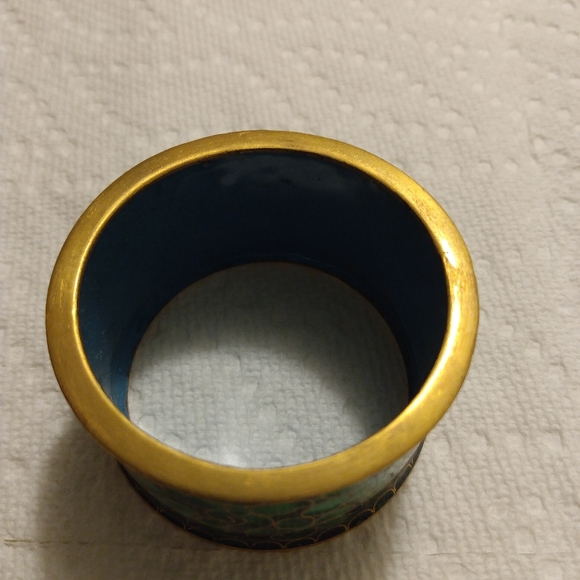 New Vintage Cloisonne Napkin Ring Serviette - Picture 6 of 7